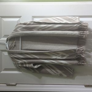Chevron fringe cardigan